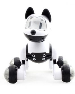 Voice Control Voice Activated Robot Dog Electronic Toy Interactive Doggy Robot Puppy Music LED Eyes Flashing Action Toy