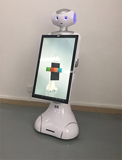 voice English speech robot artificial intelligence education robot used in school museum application